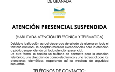 Aviso Andalucía Orienta Comarca de Alhama