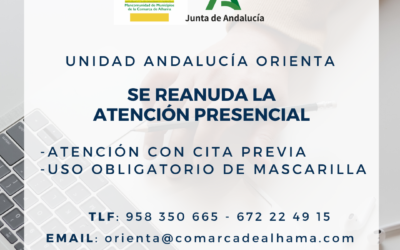 La oficina de Andalucía Orienta reanuda la atención presencial